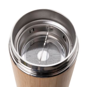 Garrafa em Aço Inox de Bambu para 400ml Fresh Bambu