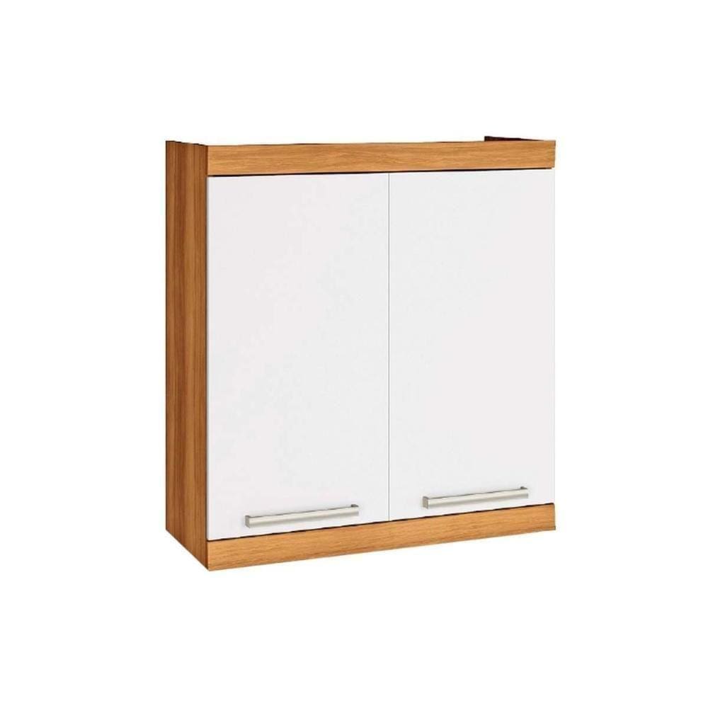 Módulo Cozinha Nesher Burguesa Armário Premium C- 2 Portas Freijó-branco
