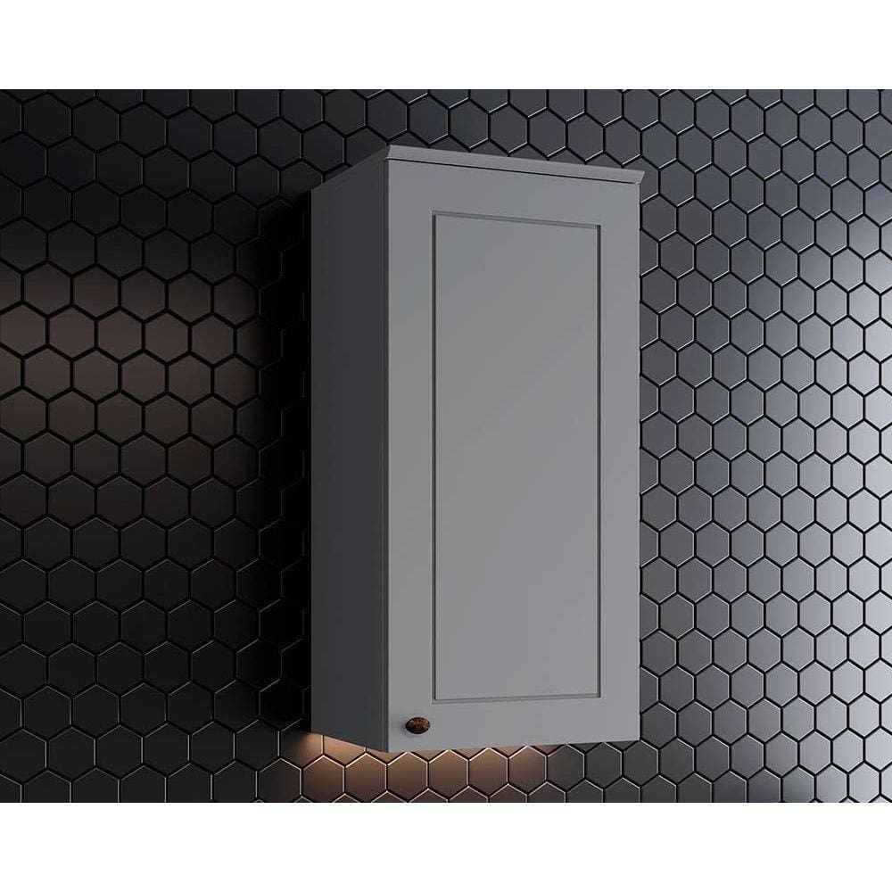 Módulo Cozinha Henn Americana Armário C- 1 Porta 40cm Cinza