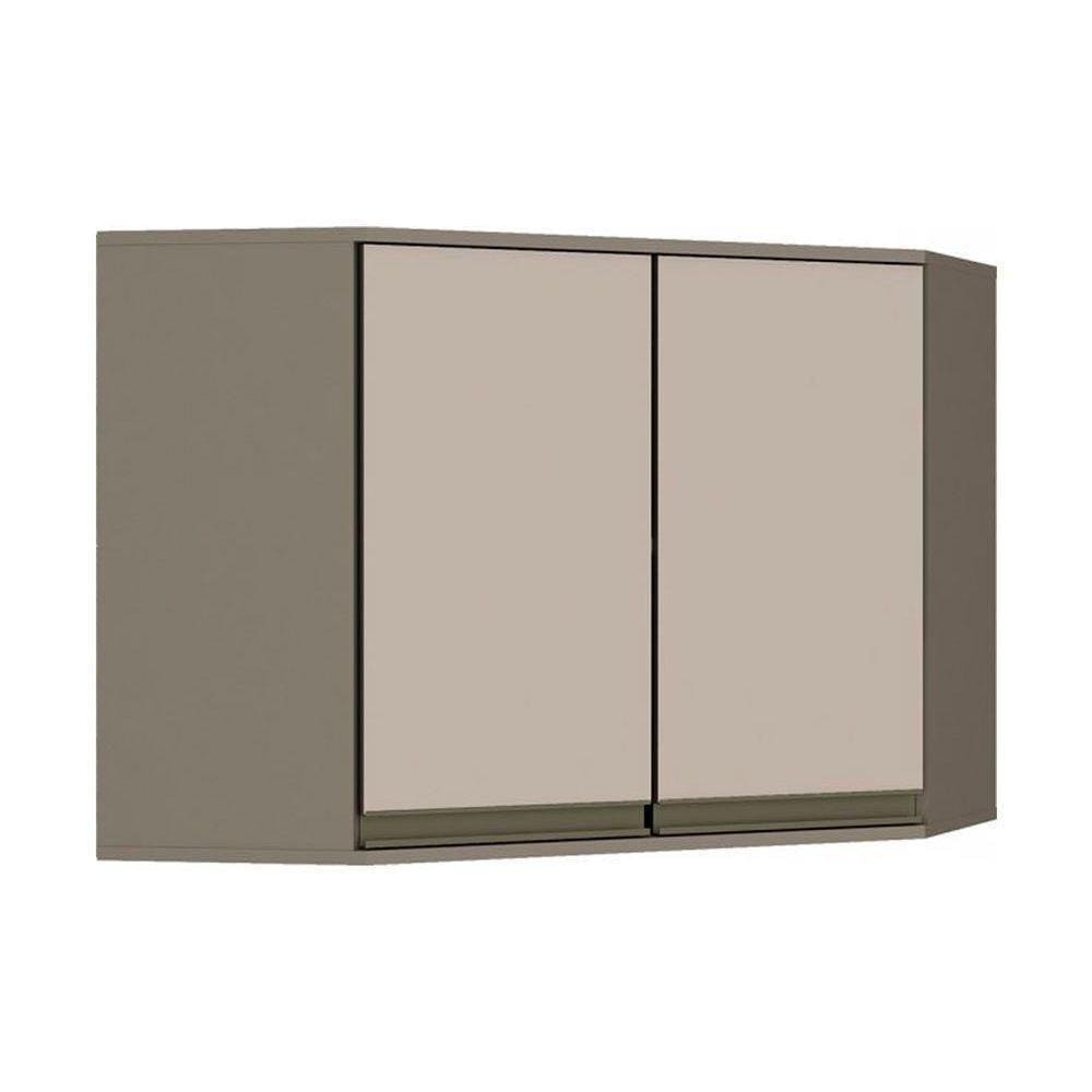 Módulo Cozinha Henn Connect Armário Canto Oblíquo C- 2 Portas Duna-cristal