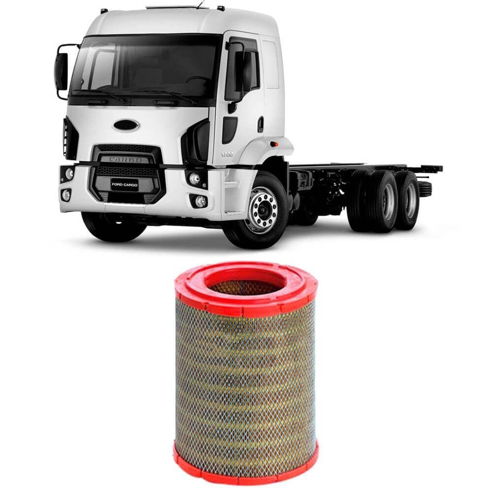 Filtro Ar Ford Cargo 1722 Cummins C 2002 A 2012 Metal Leve