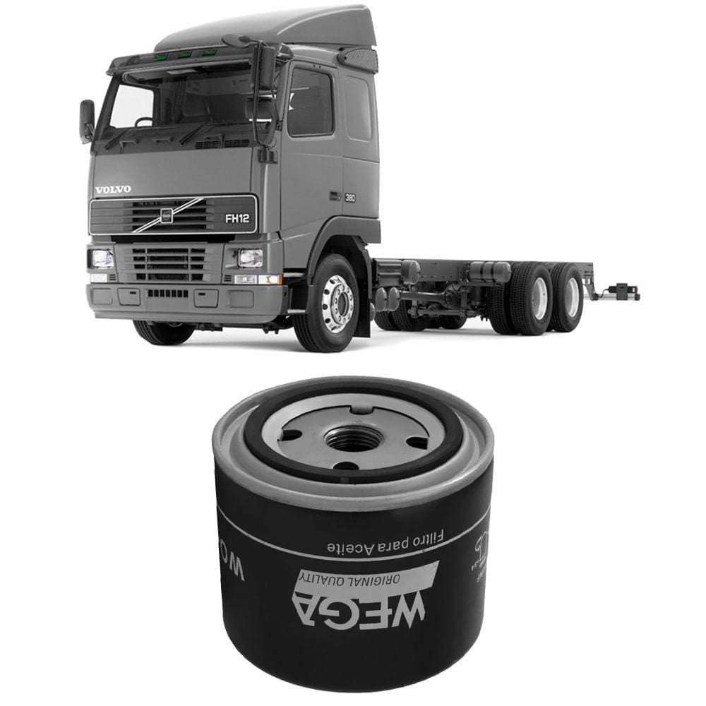 Filtro Óleo Volvo FH 12 380 FH 12 420 98 a 2006 Wega WO771