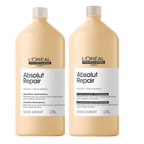 L`Oréal Professionnel Serie Expert Absolut Repair Gold Quinoa + Protein (Kit Shampoo e Condicionador 1,5L)