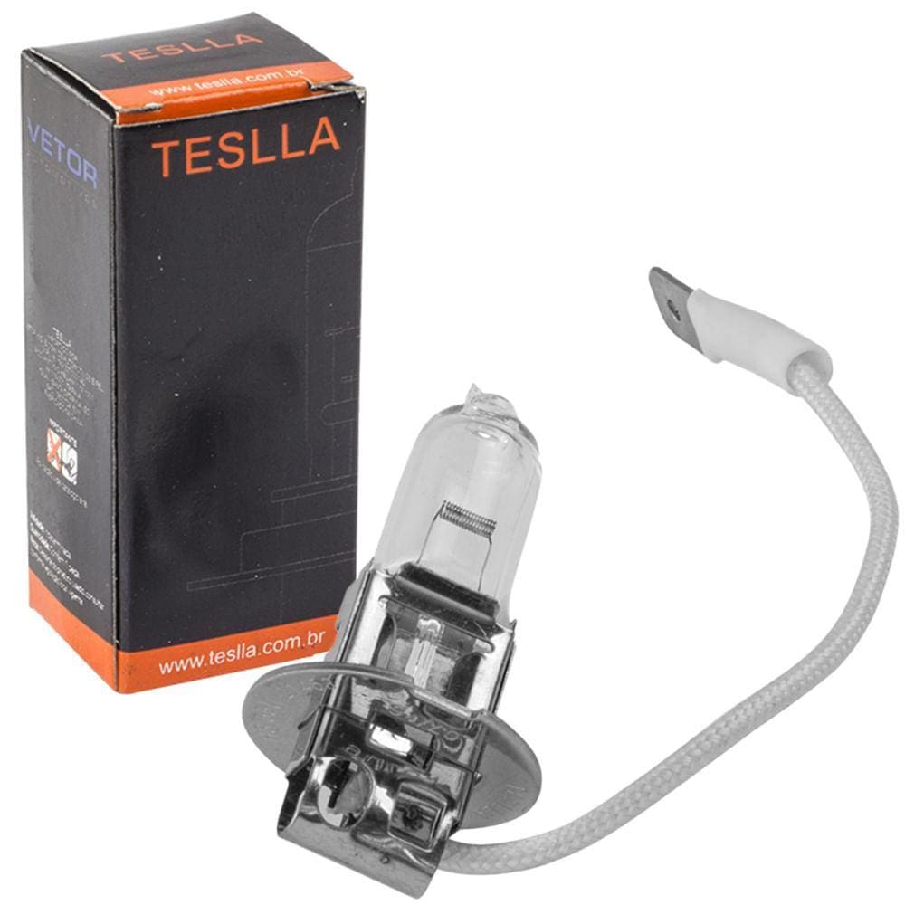 Lâmpada Halógena Teslla H3 24V 70W PK22S Farol Neblina Vto