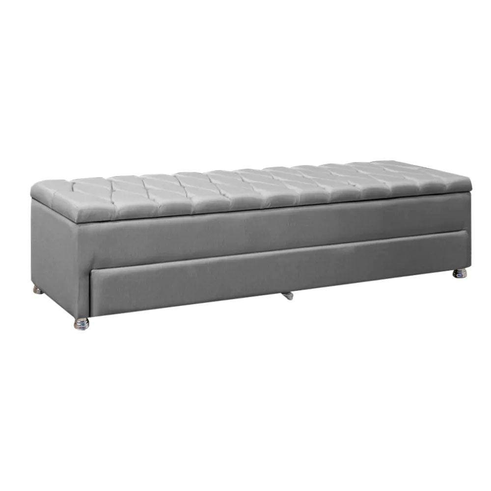Calçadeira Sapateira Baú Munique 160cm de Largura Linho Star Confort