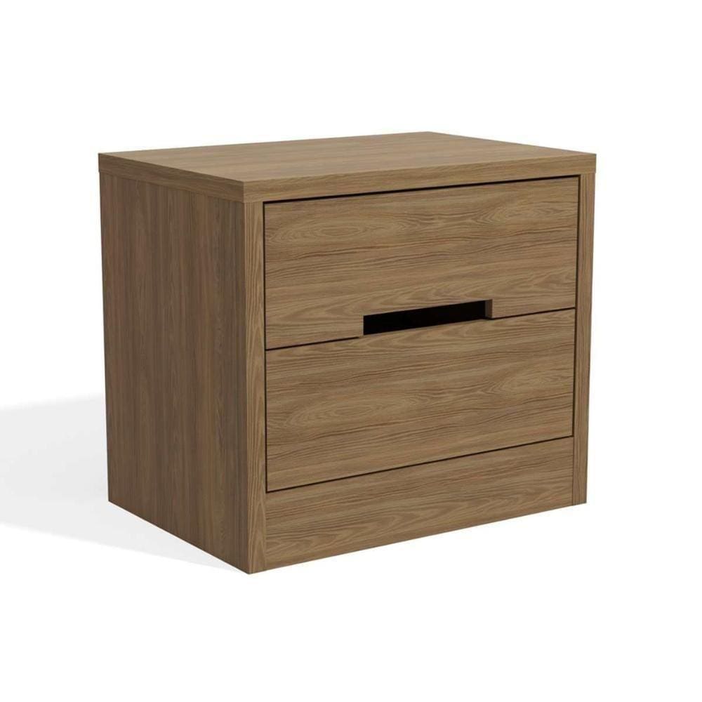 Mesa Cabeceira S822 C/ 2 Gavetas Nogueira - Kappesberg