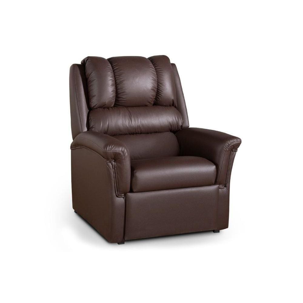 Poltrona Reclinável P/ Sala França Mitus Two Way Courano Marrom