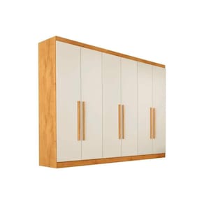 Guarda Roupa Casal 6 Portas E 6 Gavetas Oslo Peroba/off White - Europa