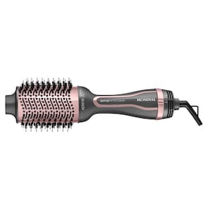 Escova Secadora Mondial Keratin Bivolt 1200w Grafite Rosa ES-11-BI