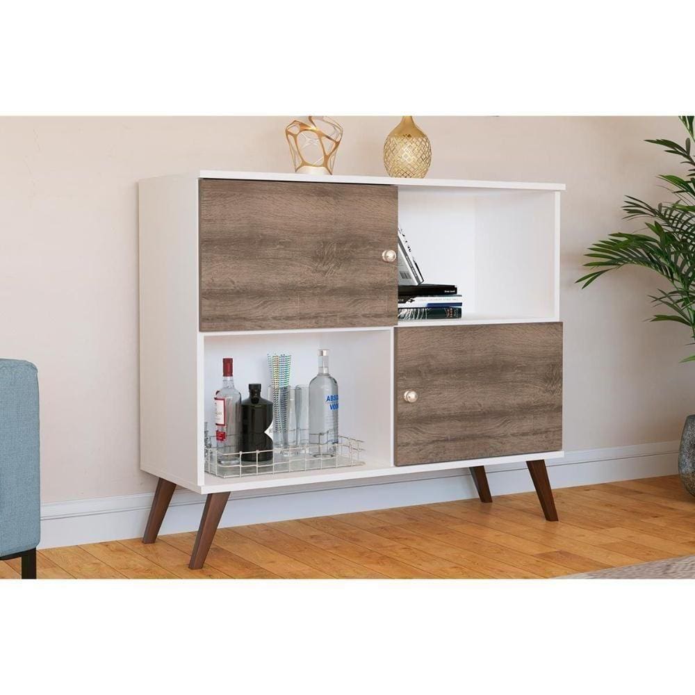 Buffet De Sala Jantar Rt3011 2 Portas E 2 Nichos Branco-rustico