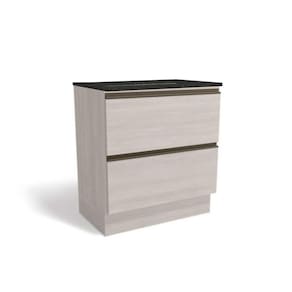 Balcão De Cozinha Maxxi G755 P/ Cooktop 80cm Branco/preto Brilho - Kappesberg