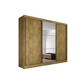 Guarda Roupa Casal 3 Portas E 6 Gavetas Diamond/Toulon Plus Freijo Cumaru - Novo Horizonte