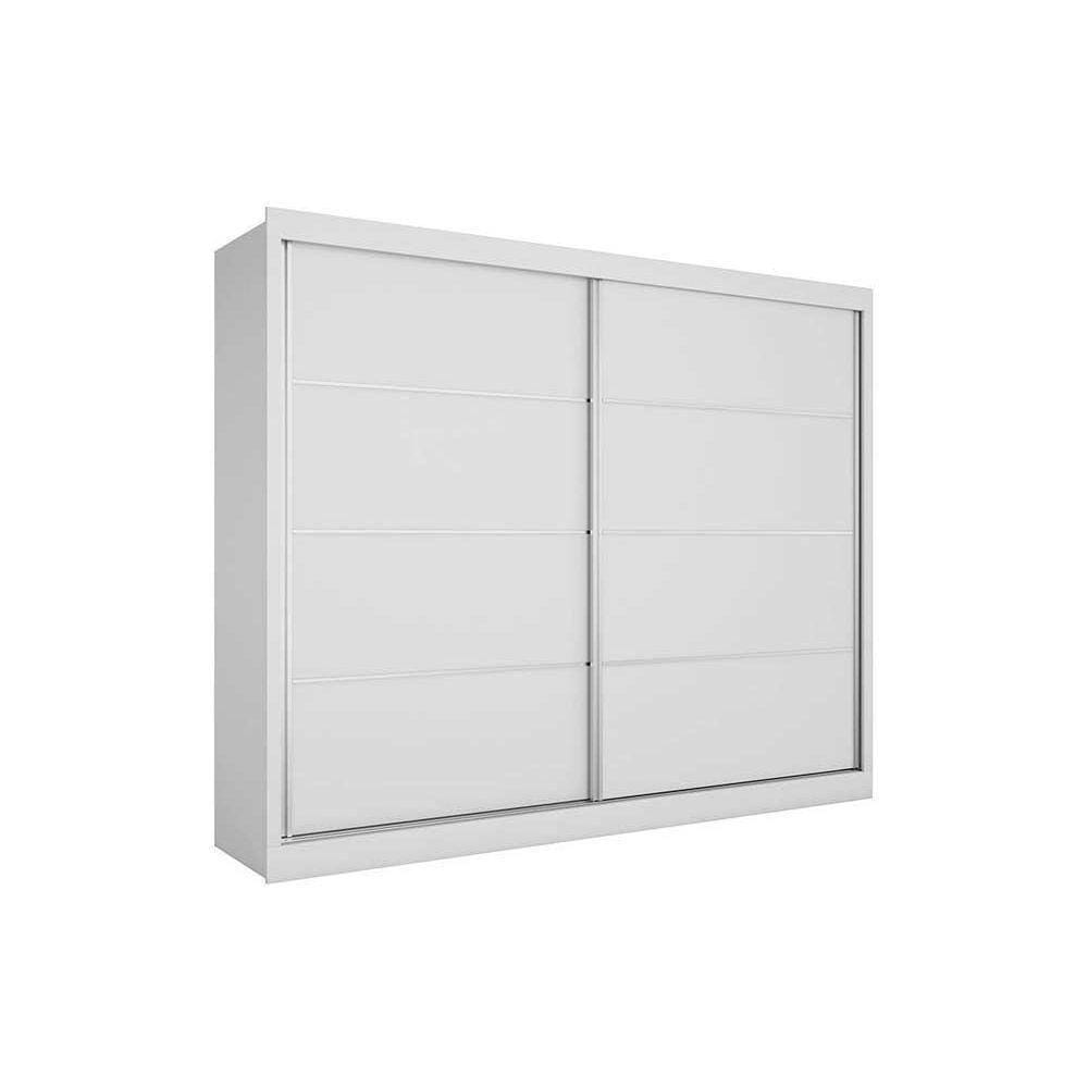 Guarda Roupa Casal 2 Portas De Correr E 4 Gavetas Verona Plus Branco - Europa