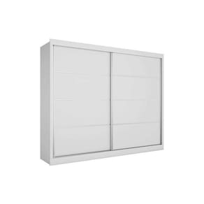 Guarda Roupa Casal 2 Portas De Correr E 4 Gavetas Verona Plus Branco - Europa