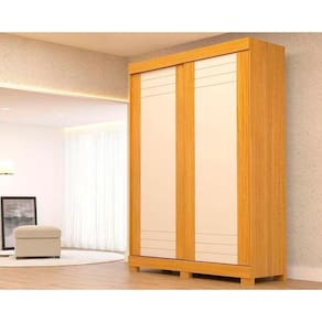 Guarda Roupa Solteiro Ayla 2 Portas E 2 Gavetas Nature/off White - Acp