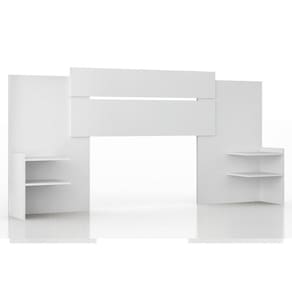 Cabeceira Cama Box Madeirado Solteiro/casal/queen Mila Extensível Branco - Panan
