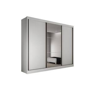 Guarda Roupa Casal 3 Portas E 6 Gavetas C/ 1 Espelho Diamond/Toulon Plus Branco - Novo Horizonte
