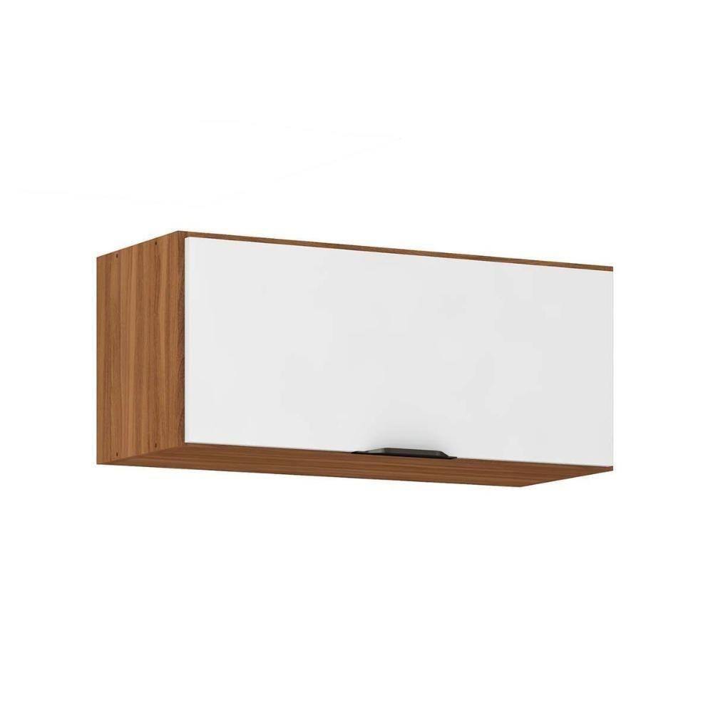 Armário Aéreo P/ Cozinha Firenze 1 Porta 70cm Amendola/branco - Demóbile