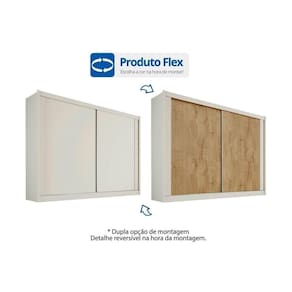 Guarda Roupa Casal 2 Portas De Correr E 4 Gavetas Creta Off White/Amêndoa - Europa