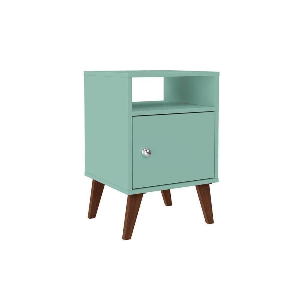Mesa De Cabeceira Solteiro Rt3145 C/ 1 Porta Oliva - Movelbento