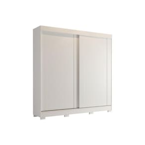 Guarda Roupa 2 Portas De Correr E 3 Gavetas C/ Pés Ilhéus Branco - Panan