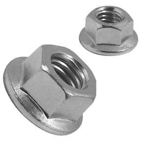 Porca Sextavada Flangeada M10 Ma-1,50 Zinco Branco - 150Un