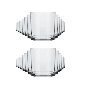 Jogo 12 Copos De Whisky Rocks Vidro 300 Ml - Nadir