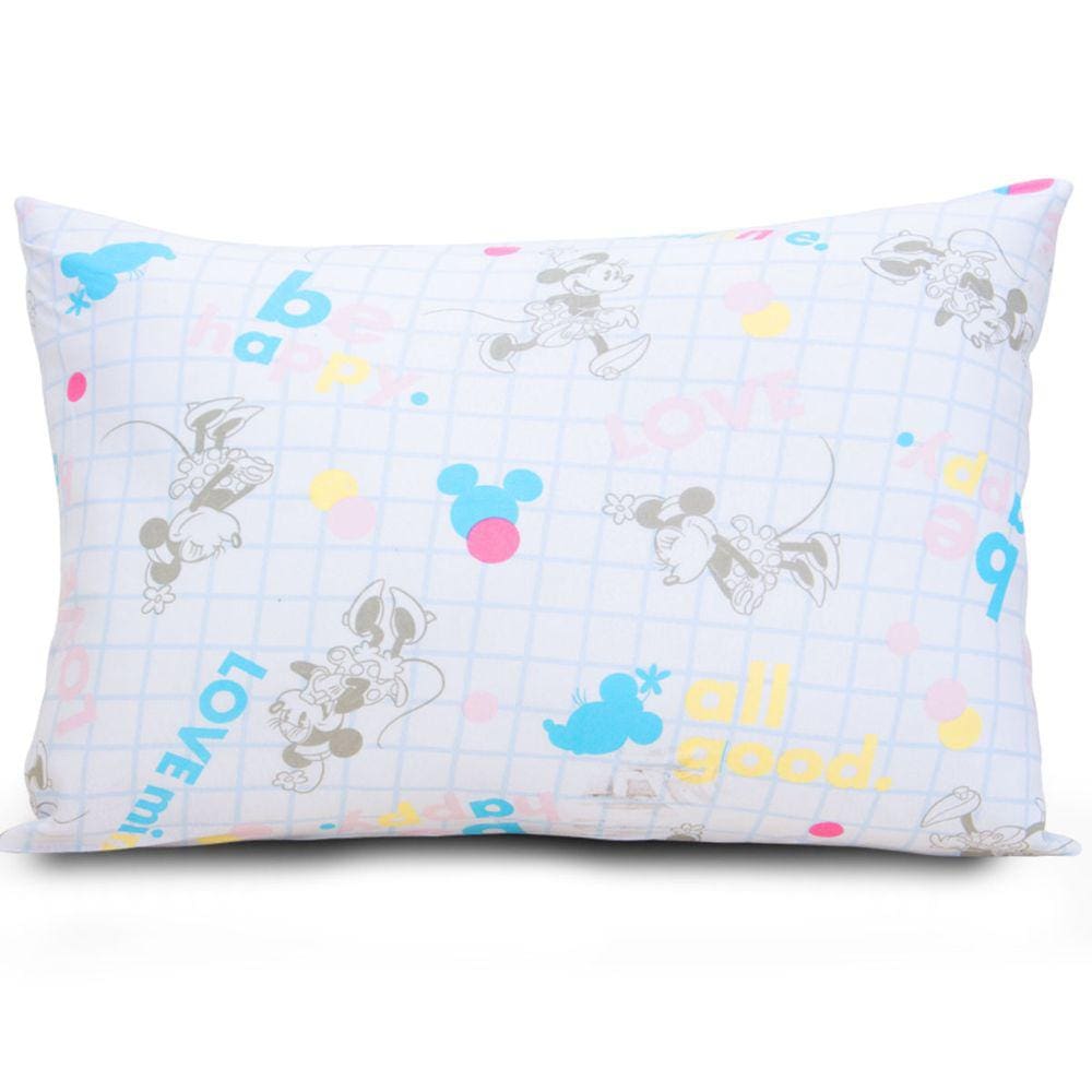 Fronha Minnie Mouse Disney Be Happy Avulsa Meninas Malha 100% Algodão 48cm x 68cm Portallar