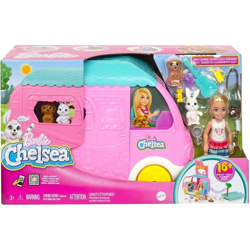Barbie Chelsea Com Acessórios Trailer de Acampamento - Mattel HNH90