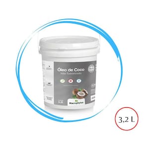 Óleo de coco s/ sabor 3,2 Litros - Balde Macrophytus