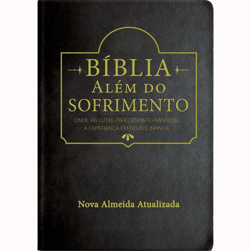 Bíblia Além do Sofrimento Luxo Preta