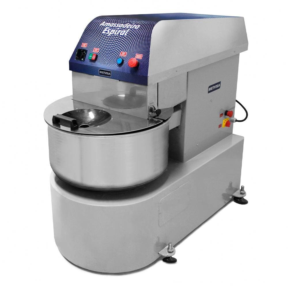 Amassadeira Espiral Metvisa 42 kg Trifásico 220V AE.42 TF