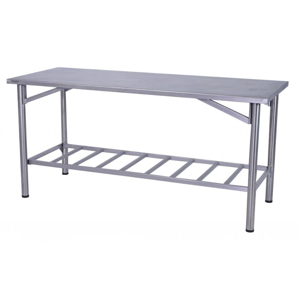 Mesa de Manipulação Benfati Inox 304 100X70CM Paneleiro Gradeado TB 2\" 623GR