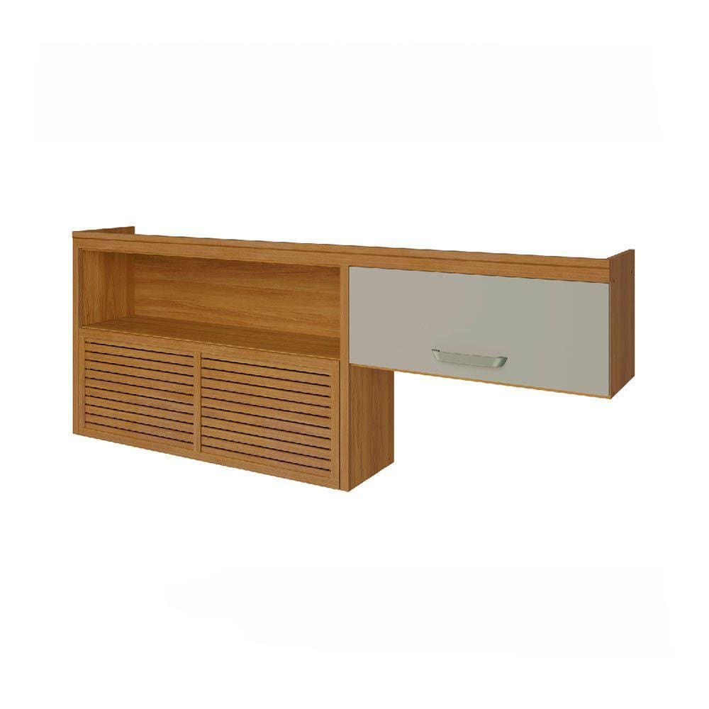 Armário 2 Portas Nicho Ripado Nesher Princesa 200cm Mdf