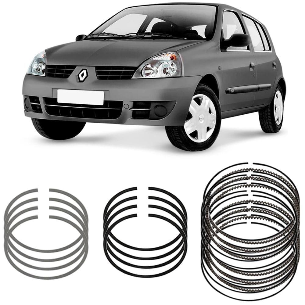 Jogo Anel Segmento Std Renault Clio 1.6 99 A 2009 Metal Leve