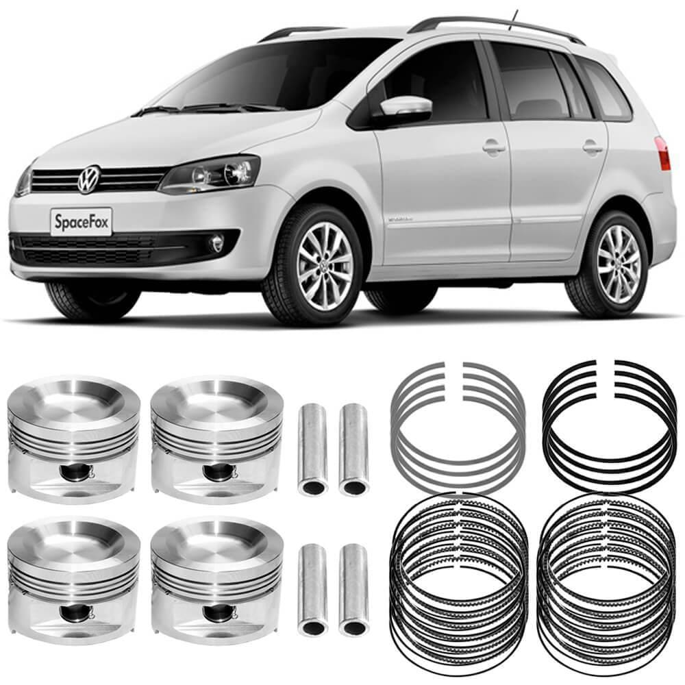 Kit Pistão Anel STD Fox Golf Spacefox 1.6 2008 a 2021 Flex Metal Leve SPA9298