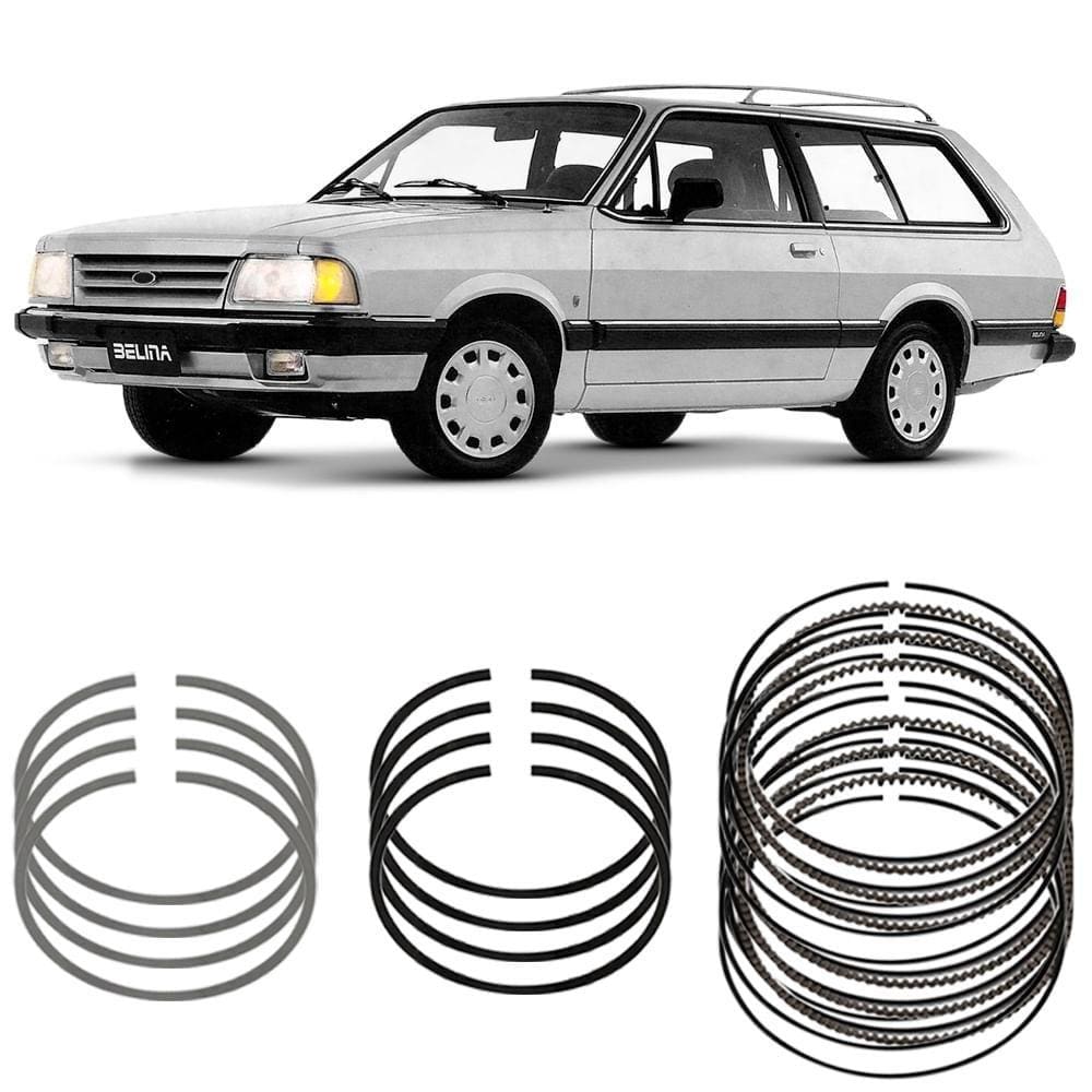 Jogo Anel Segmento STD Ford Belina 1.6 85 a 86 Metal Leve