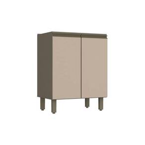 Gabinete De Cozinha Modulado Balcão Connect C/ 2 Portas S/ Tampo Duna/cristal - Henn