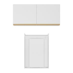 Conjunto Lavanderia Multiuso Armário E Mesa Dobrável Multimóveis Branco