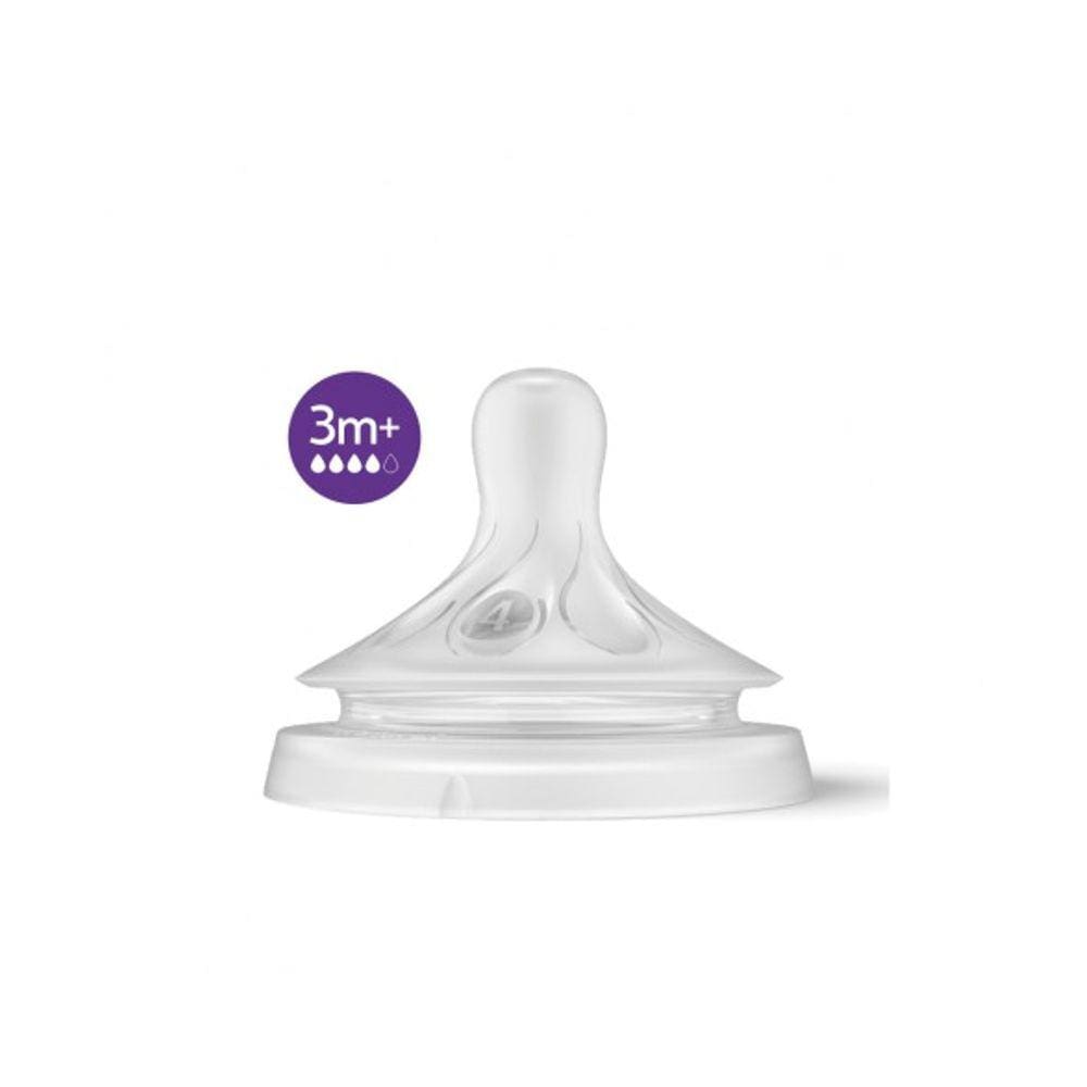 Bico de Mamadeira Avent Pétala 3.0 Fluxo 4 3m+