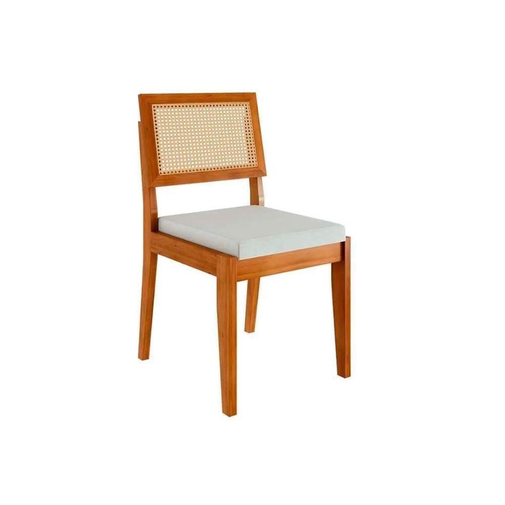 Kit 2 Cadeiras Rainha 2 Unidades Natural Nesher