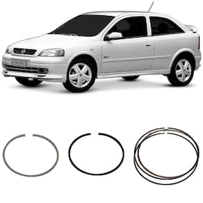 Jogo Anel Segmento 0.50 Astra Blazer Kadett Monza Vectra 2.0 2.2 86 a 2007 Metal Leve SDA6631
