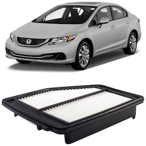 Filtro Ar Honda Civic 1.8 2.0 2007 A 2016 Metal Leve