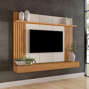 Painel Home para TV até 84 Polegadas 220cm Supreme Carvalho Oro