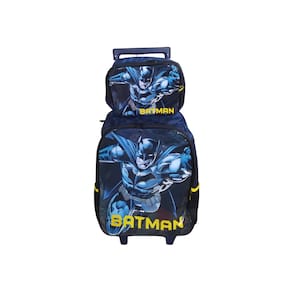 Mochila De Carrinho C/ Lancheira Do Batman Azul - Luxcel