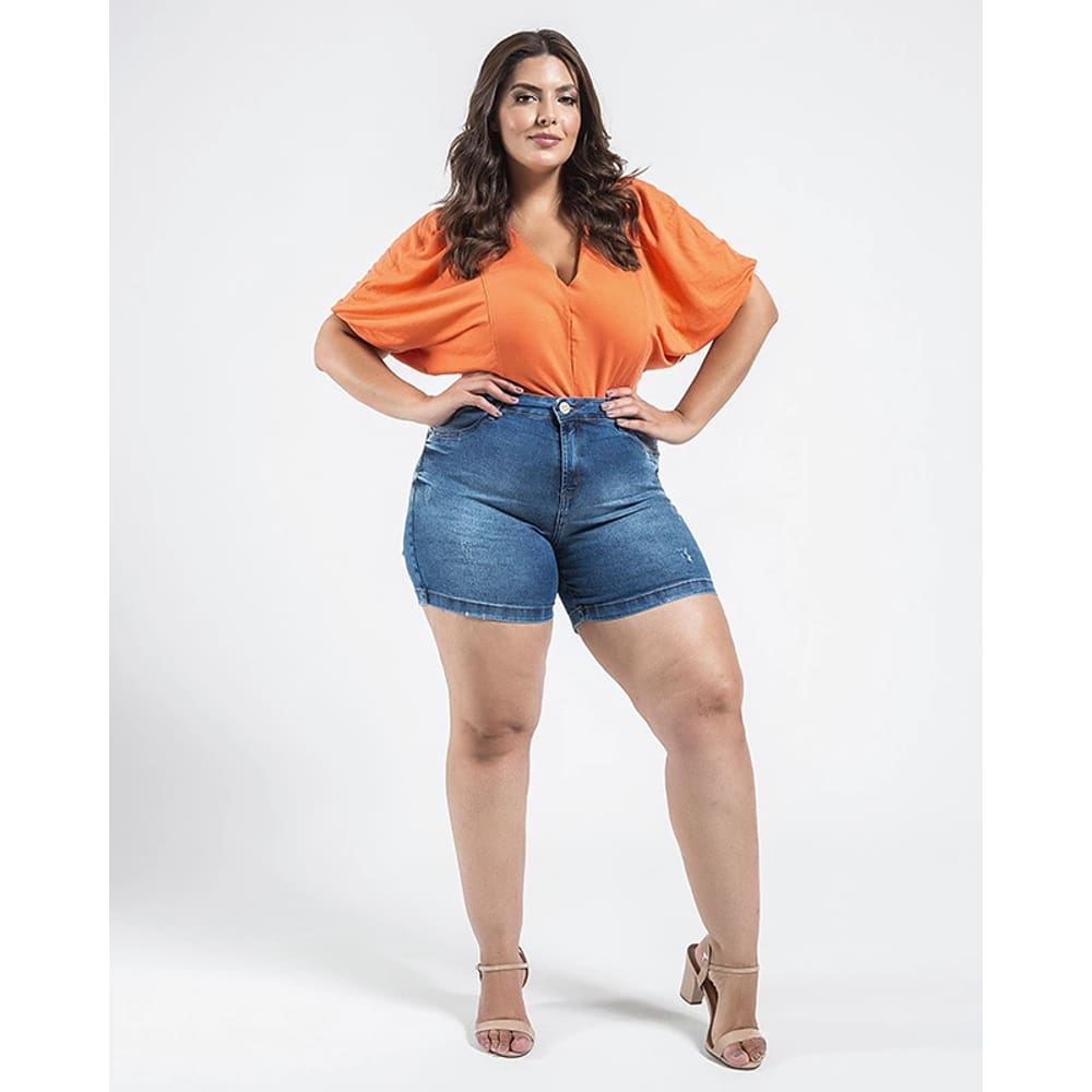 Bermuda Black Jeans Plus Size