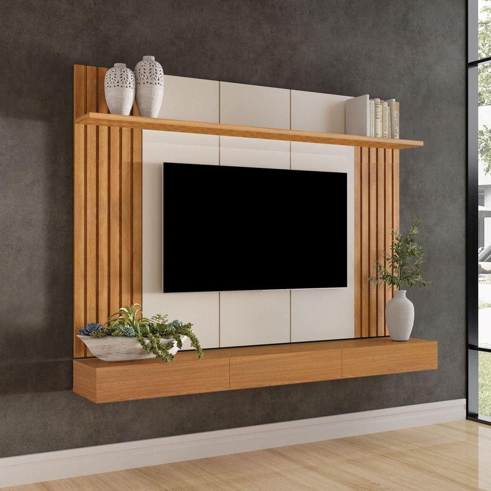 Painel Home para TV até 75 Polegadas 180cm Supreme Carvalho Oro