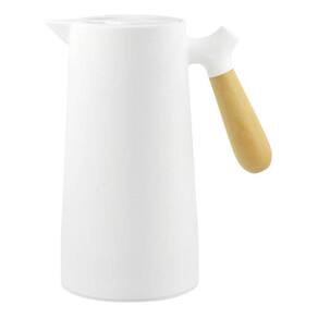 Garrafa Térmica Para Café Chá Cabo Madeira 1l Branco
