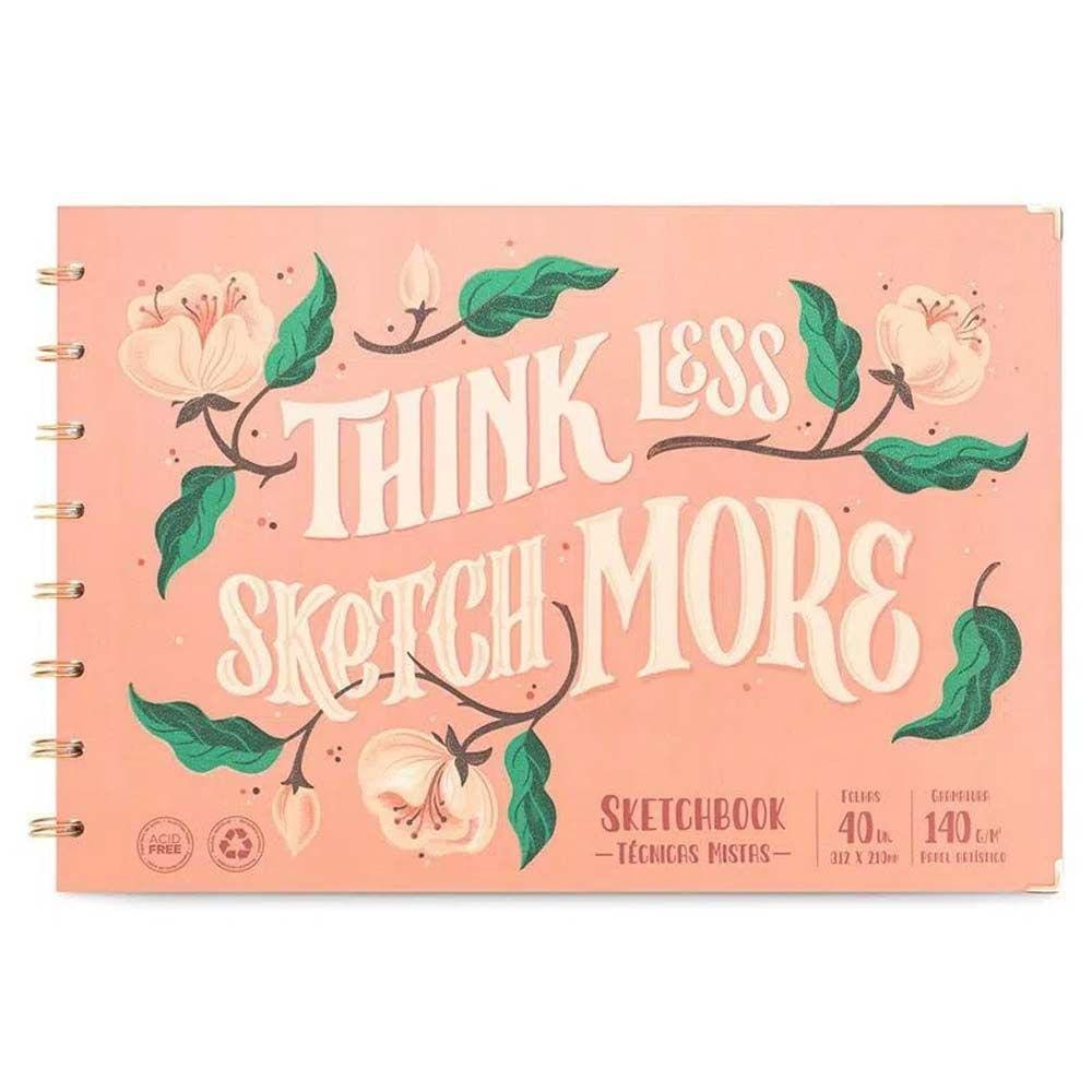 Caderno De Lettering Ótima Systemflex A3 Coleção Prime Coral