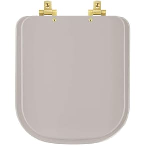 Assento Sanitário Soft Close Axis Barbante Para Vaso Deca Com Ferragem Dourada